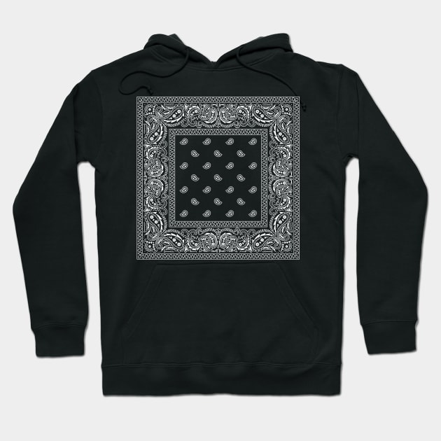 Bandanna Black Bandana Hoodie TeePublic